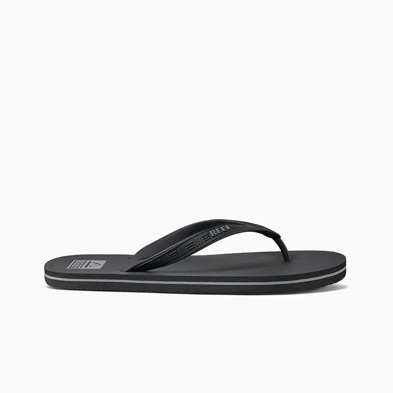 Reef Seaside Black Flip Flops-2
